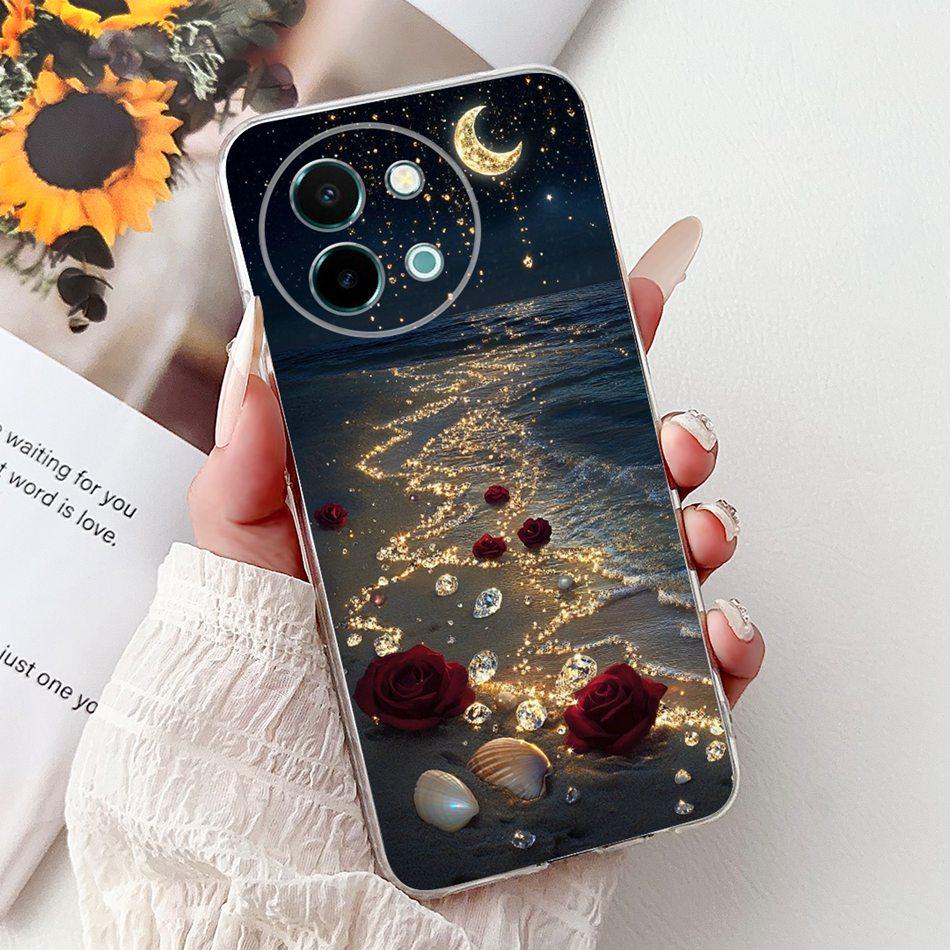 For Vivo Y38 Y58 2025 New Cool Dragon Tiger Painted Phone Case For Vivo Y38 Y58 5G Soft Silicone TPU Cases