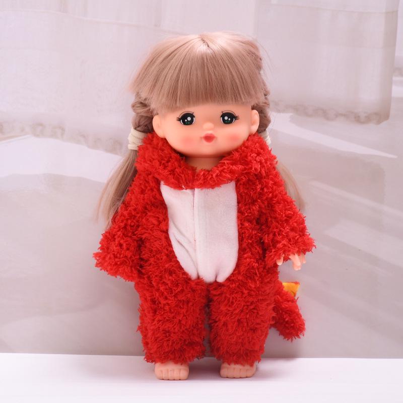 25cm Milu Tang Dynasty Doll Clothing Set - Changeable Top and Overalls
