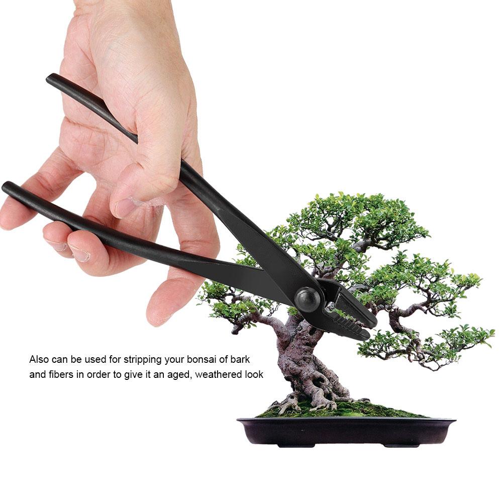 Round End Bonsai Plier, Manganese Steel Alloy Wire Plier with Ergonomic Handles, Suitable for Stripping Bark and Fibers