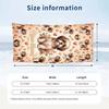 Floral Garden Theme Beach Towel Personalized Custom Name & Text Soft Quick Dry Beach Towel for Swimming Travel