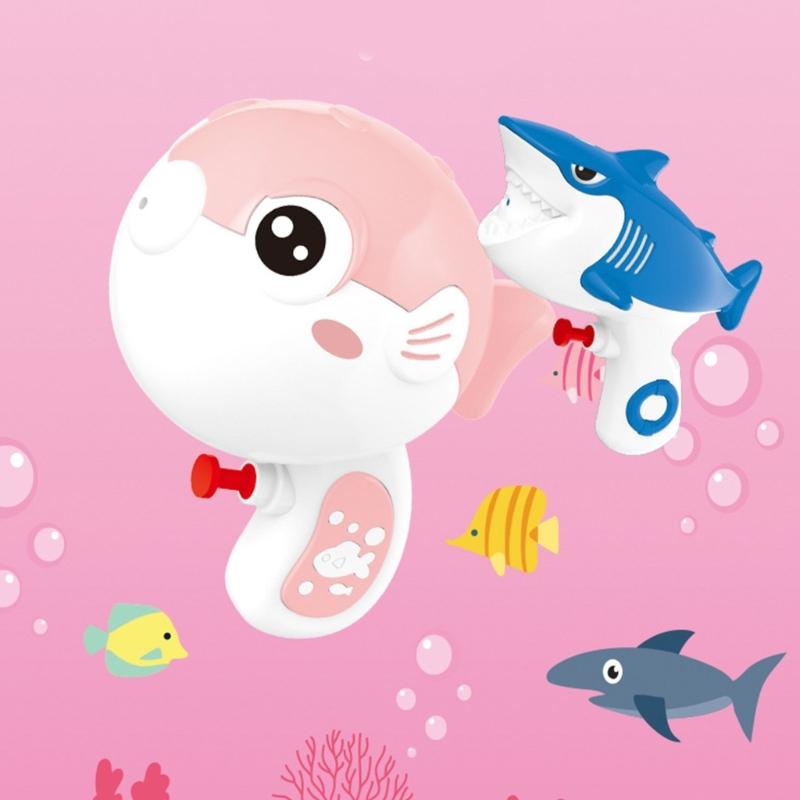 High Pressure Cartoon Shark Water Squirter Beach Game Spitting Toy Waterproof Squirt Toy For Adults And Kids