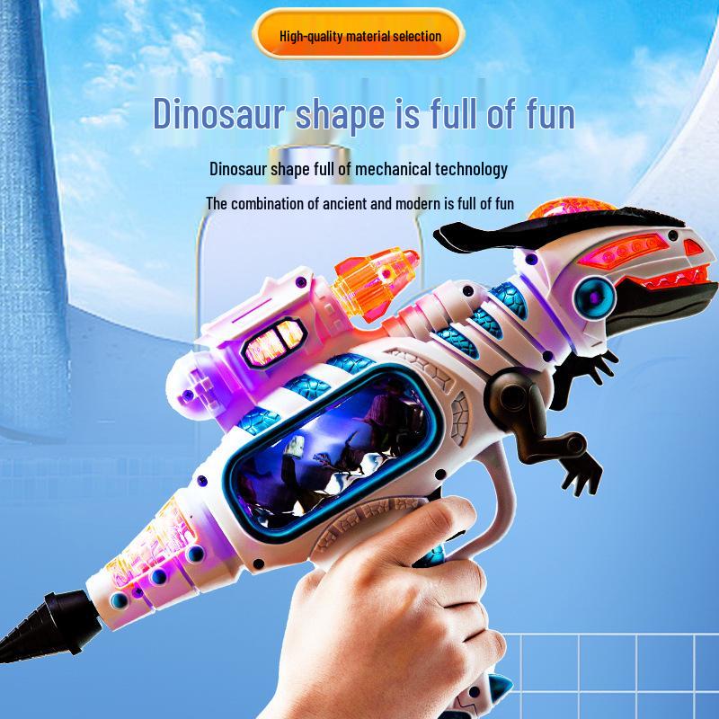 Dinosaur Electric Sound & Light Toy Gun for Kids, Music and Simulation Features, Perfect Gift for 2-3 Year Olds