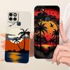 Pro Infinix Smart 6 X6511 X6511B X6511E Módní pouzdro na telefon s malbou západu slunce na pláži Pro Infinix Smart6 Měkké silikonové kryty Nárazníky