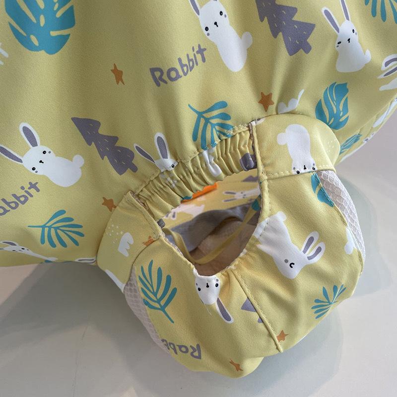 Summer Kids Anti-UV Fisherman Caps Large-Brim Cartoon Animal Print Girls Sun Visor Cap Outdoor UV Protection Children Mesh Beach Caps