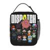 Dispatch Game Characters Chipi Insulated Lunch Bags Large Reusable Cooler Bag Lunch Box Tote School Picnic Food Handbags