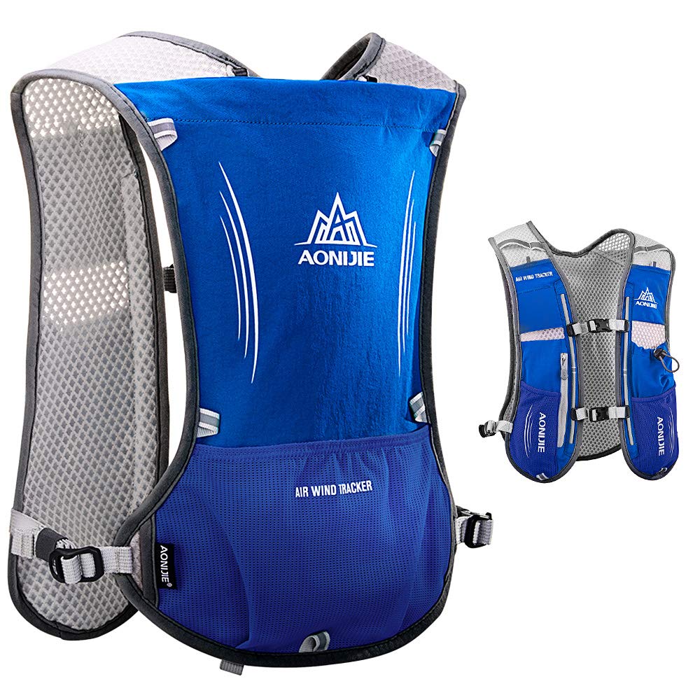 

[HEARTST] Hydration Bag Running Backpack Hydration Vest 5L Lightweight Waterproof Breathable for Cycling Mountaineering Marathon Running Jogging