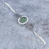 Prehnite Gemstone Handmade 925 Sterling Silver Bracelet 7-8" M-2742