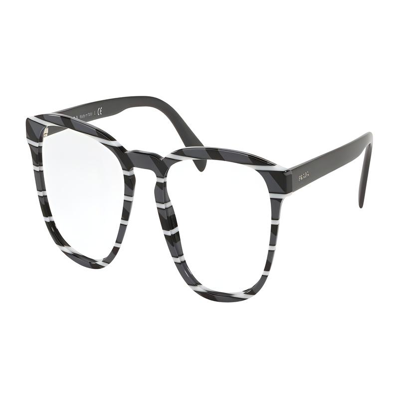 Prada Logo letter decoration - Irregular optical frame, same style for men and women, couple style, multi-color