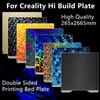 Für Creality Hi Build Plate 260x260 beidseitig PEO PET PEI Heizbett für Creality Hi Combo Pei Platte 3D-Drucker Zubehör
