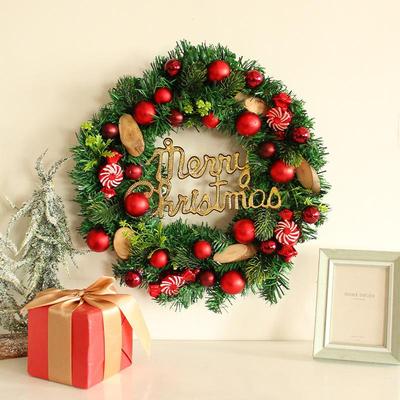 Christmas Candy Ball Wreath - Vine Door Hanging & DIY Window Decoration Ornaments