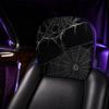 2PCS Spider Web Car Pillowcase Cool Decorations Car Seat Headcover  Journey Must-Have
