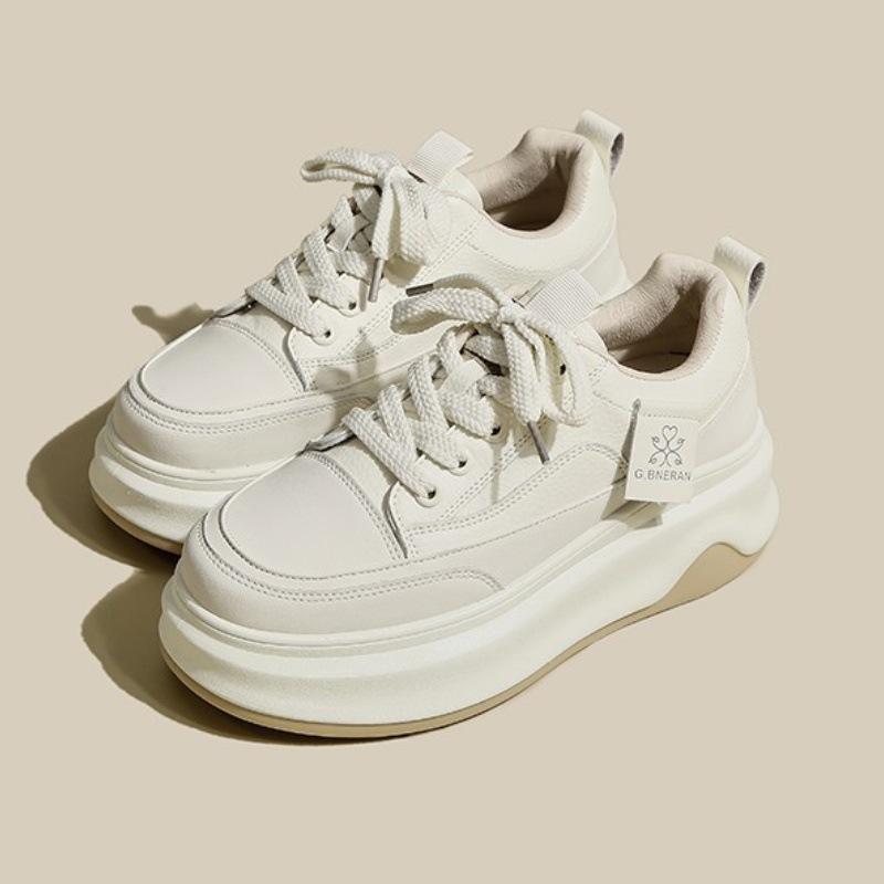 Frühling Hundert mit Kleine Weiße Schuhe Weibliche Dicke Unterseite Niedrigen Gang Erhöhung Schuhe Sport Casual Schuhe