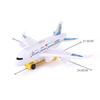 Electronic Aeroplane Toy with Music & Light Airplane Toy Electric Detachable Plane Toys Autopilot Automatic Obstacle Avoidance