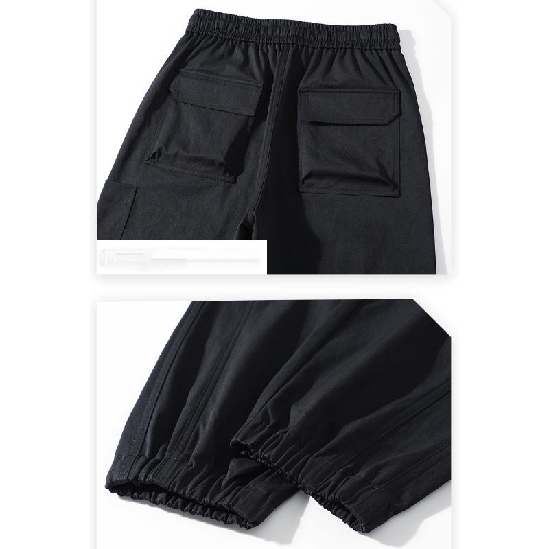 Nuovi Jeansalls Americani alla Moda per Primavera e Autunno Pantaloni Larghi da Uomo Monocolore Casual Taglia Grande Pantaloni Sportivi da Uomo
