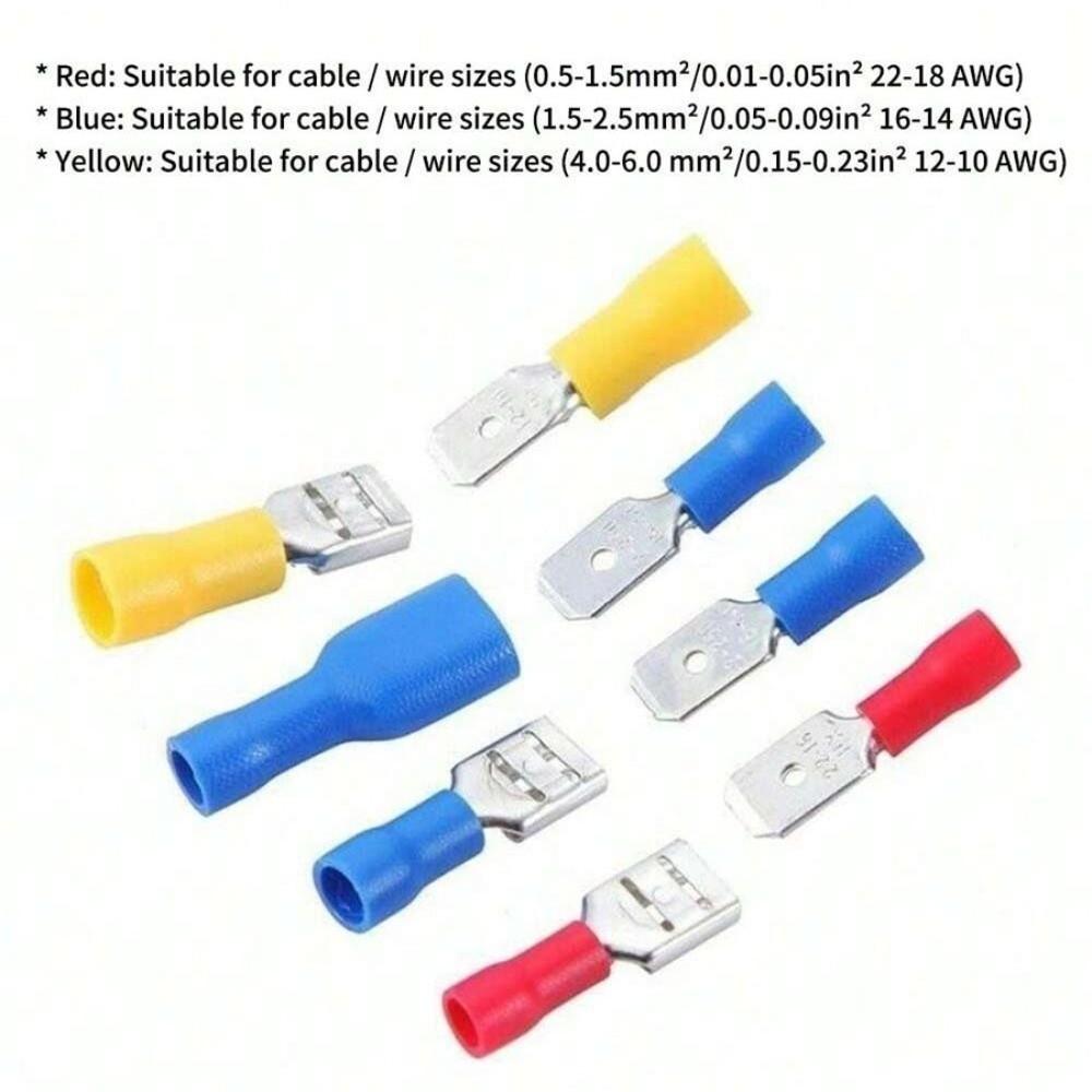 280pcs Tinplate Crimp Terminals OT Type Cold Pressure Terminal Set  Electrical Connection