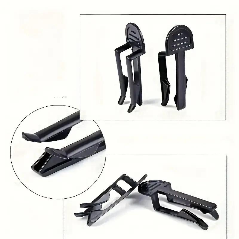 2Pcs Practical Plastic Garbage Bag Clip Fixed Waste Bin Bag Holder Rubbish Clip Trash Can Clamp Kitchen Bathroom Gadgets