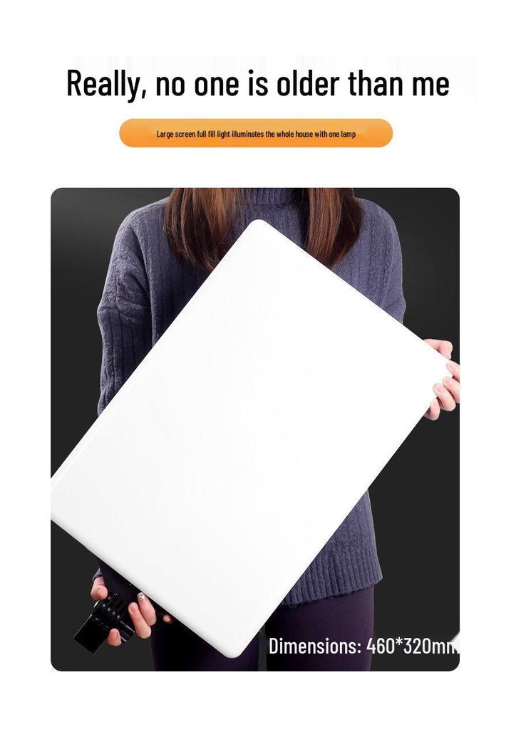 Pro LED Fill Light for Streamers & Photography - Indoor Soft Light for Beauty and Video