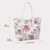 Elegant Rose Print Ladies Shoulder Bag Fashion Casual Daily Tote Bag