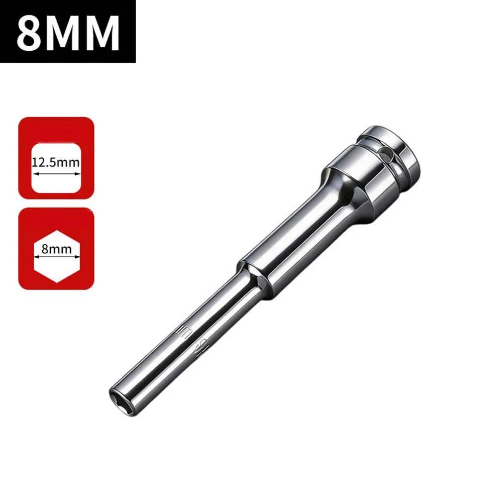 1/2in Drive Socket Head  Wrench Hex 8-19mm Adapter Spanner For Impact Drive Hand Tool Accessories