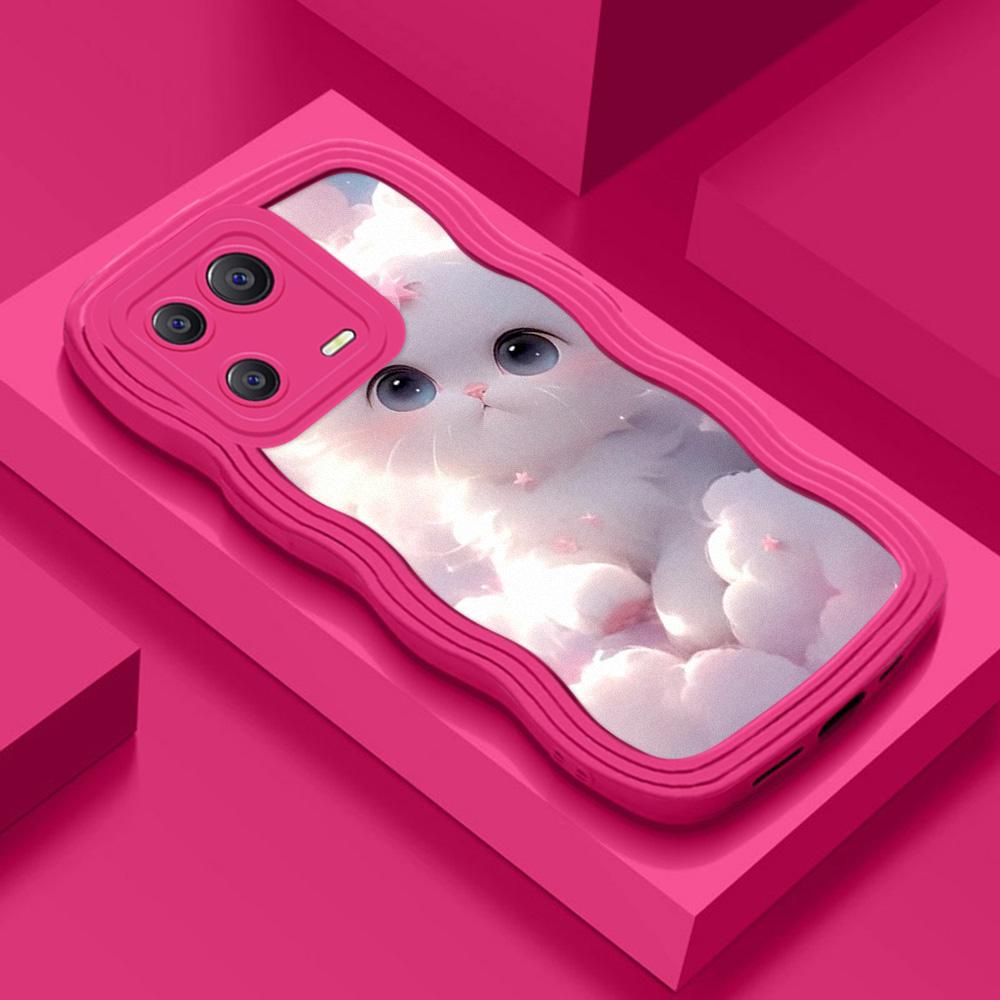 Mobile Phone Cases for iPhone 11 13 XR 15 Pro Max 12 14 Pro Max Case iPhone 16 7 Plus 8 Plus XS Max Big Wave Solid Color Cartoon Anti-drop Waterproof