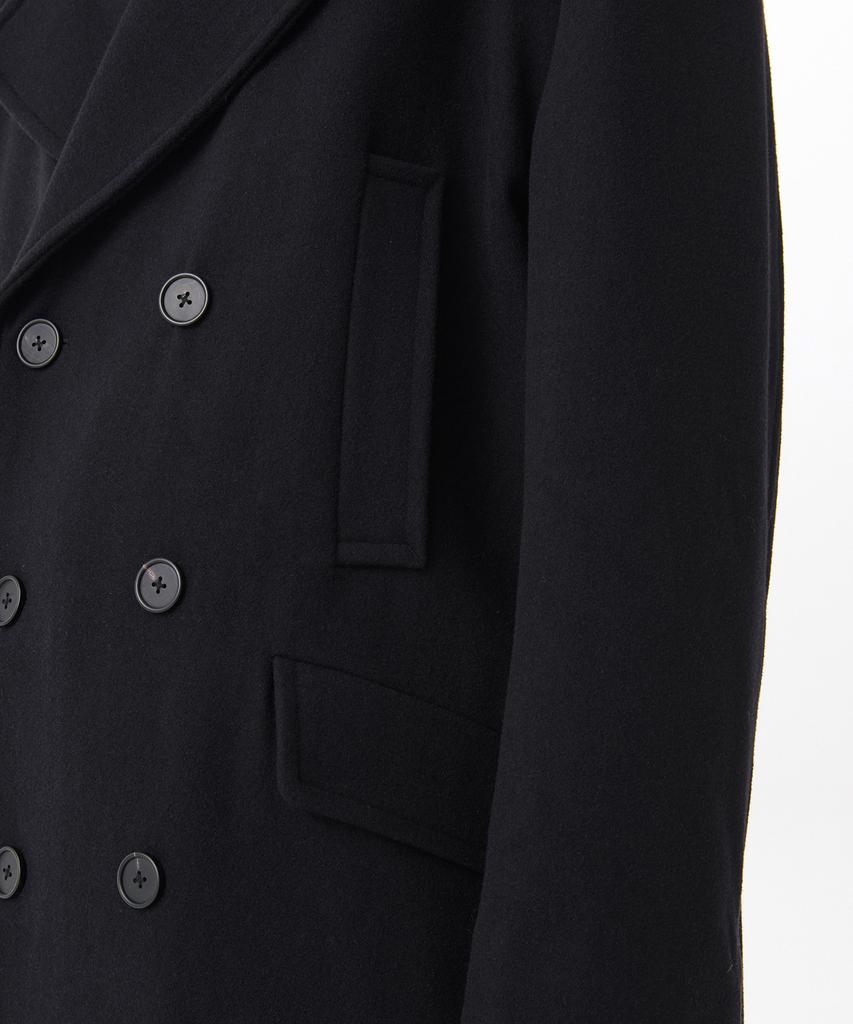 Musinsa Standard Wool Blend Extra Oversized Peacoat [Navy]