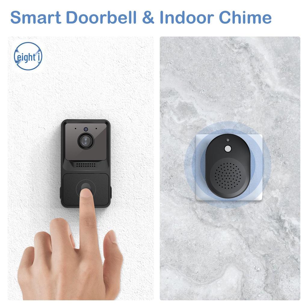 Smart Low-Power Wireless Doorbell with Mobile Remote Control and Visual Monitoring
