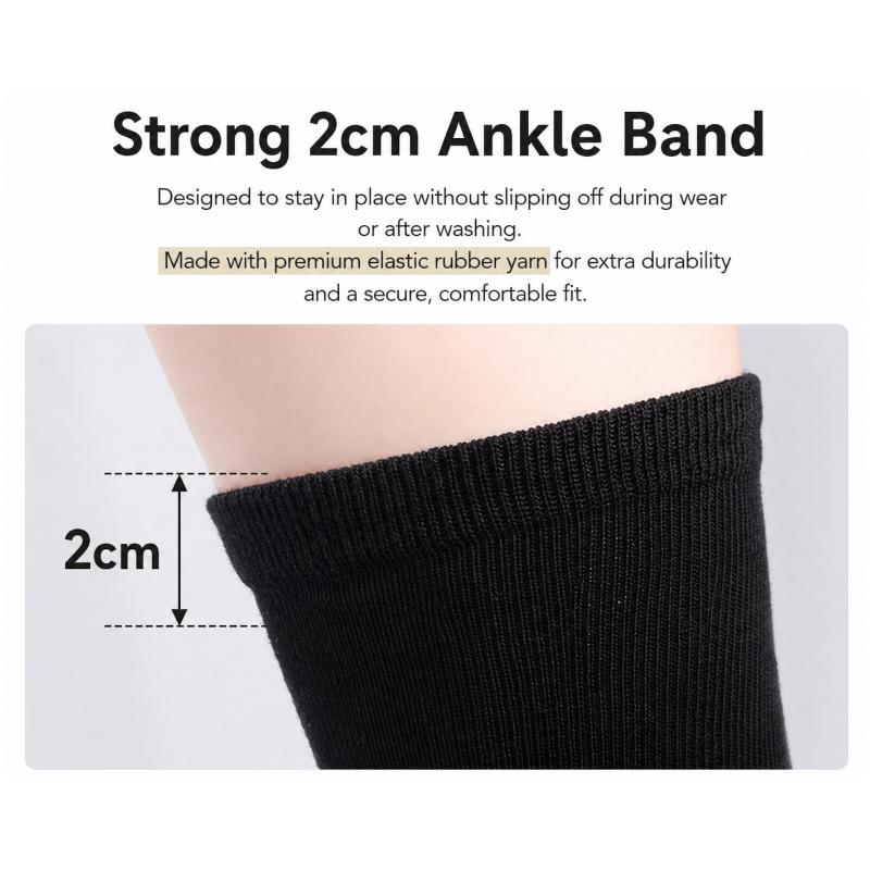 Premium Solid Crew Socks 5 Packs