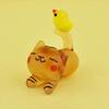Four Cart Cute Handmade Glass Craft: Lying Tiger and Chick
