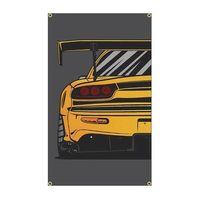 Placa de Pared de Poliéster de Coches de Carreras JDM Decoración de Automóviles Regalo