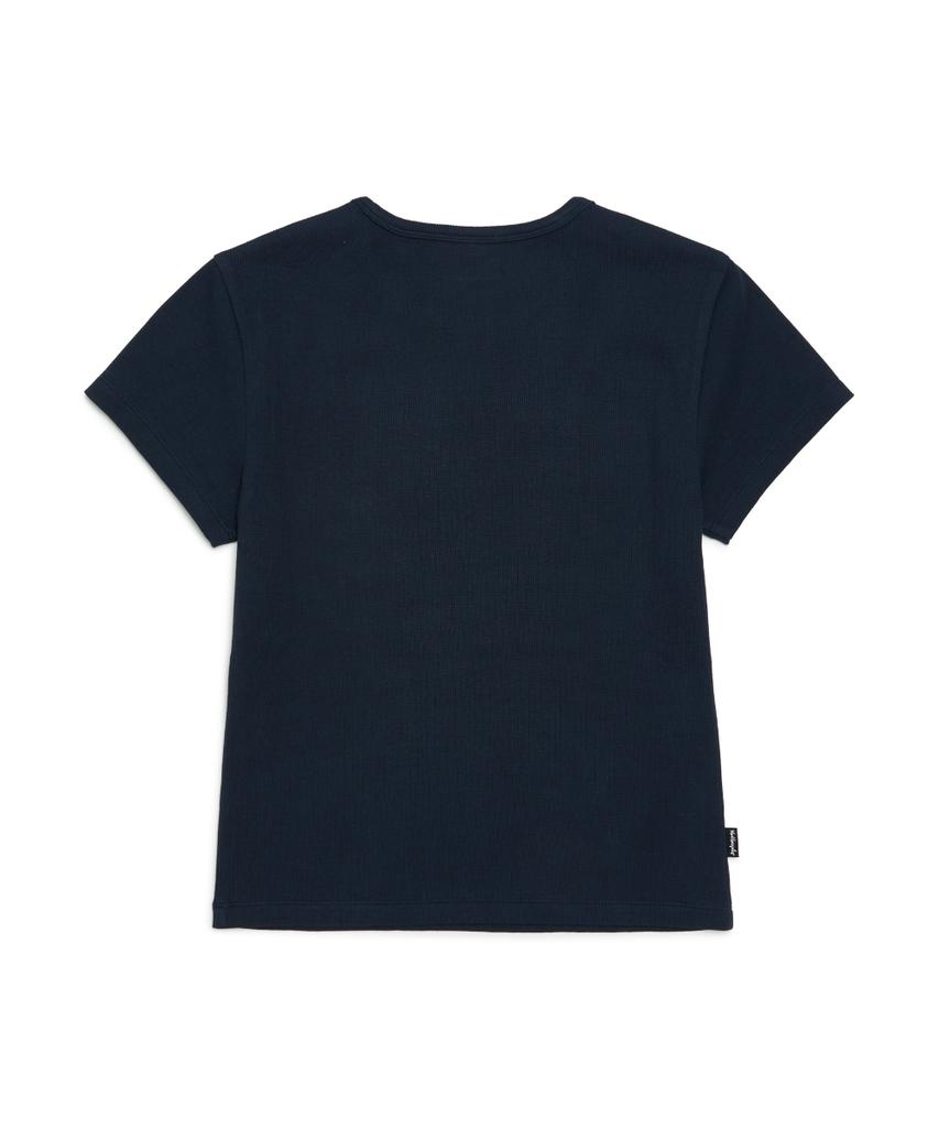 Mark Gonzales Women'S Mg Lettering Short Sleeve T-Shirt - Navy