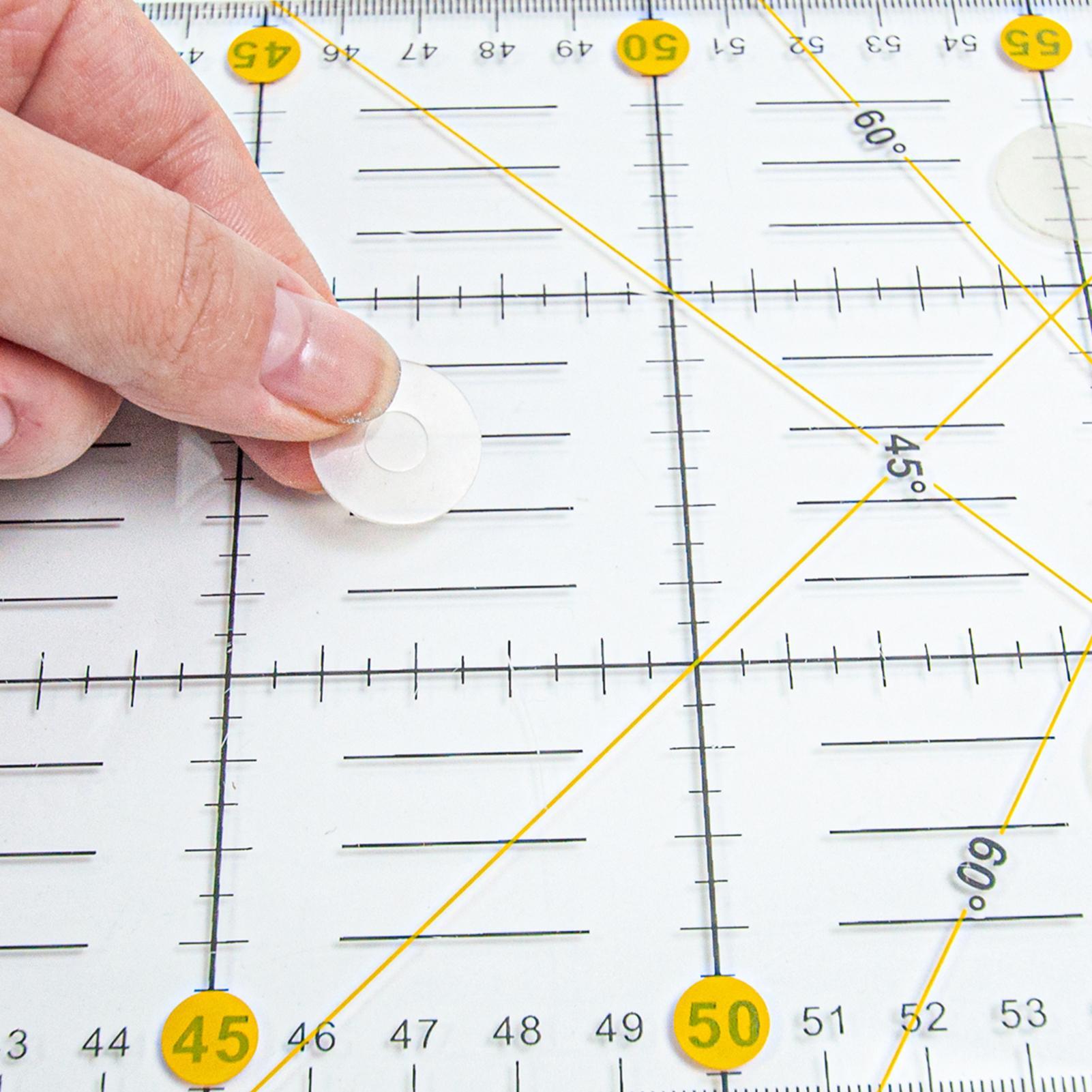 30PCS Enhanced Precision Quilting Templates Non-Slip Pads Quilting Rulers Quilting Templates Non-Slip Ruler Grips Ruler Grip Dot China Mainland