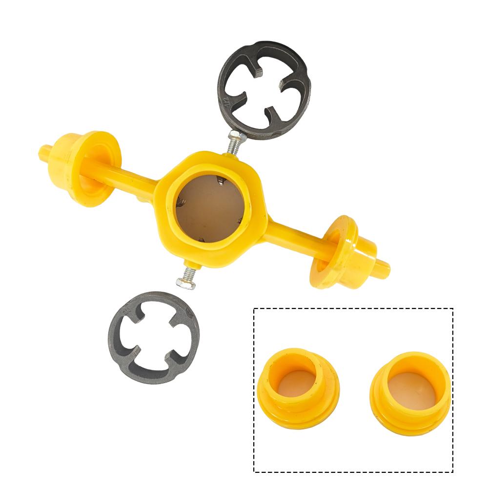 6Pcs Round Die Set Pipe Threader Plumbing Hand Tool for PVC Plastic Pipe
