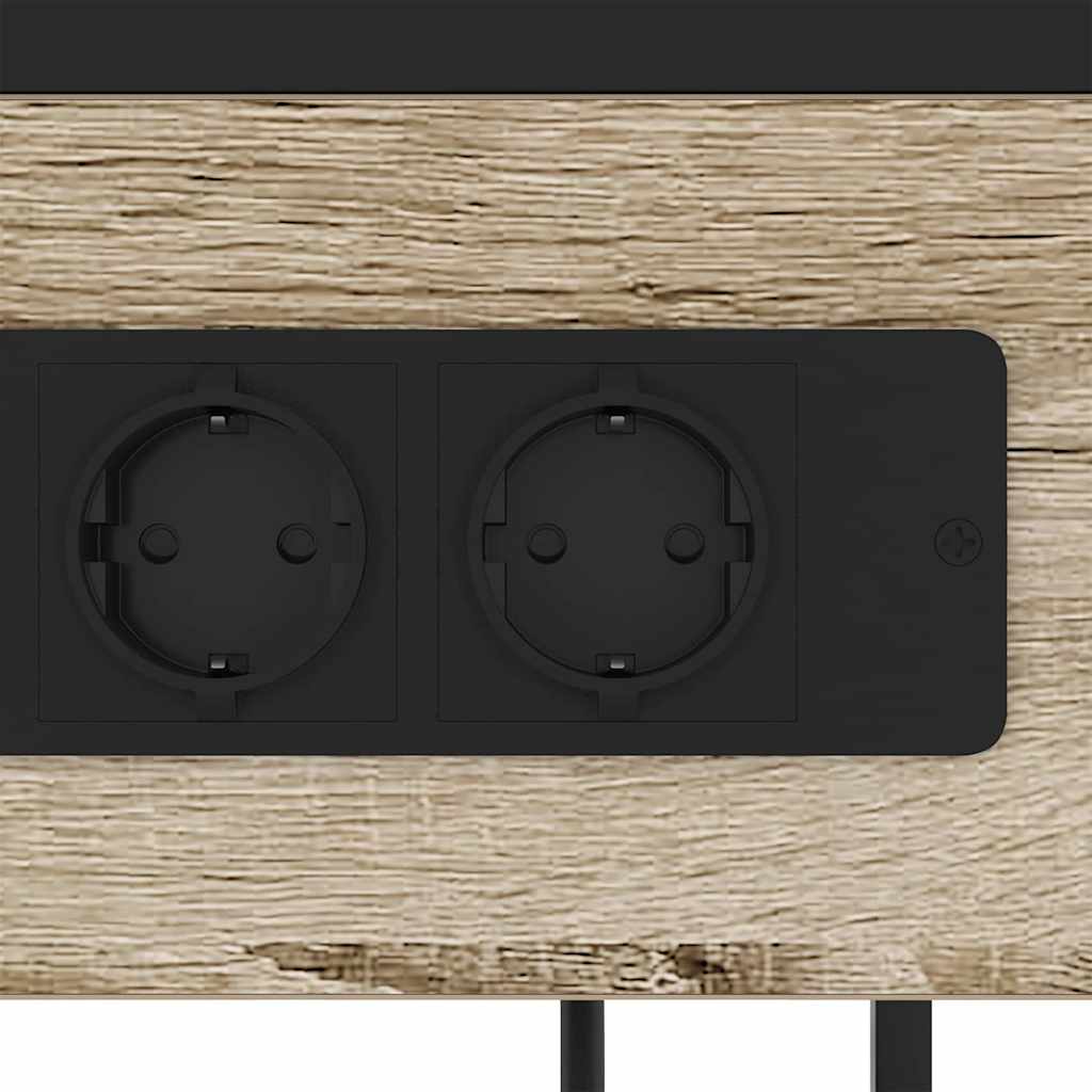 Nightstand Sonoma Oak 40 X 27 X 76 Cm Particleboard