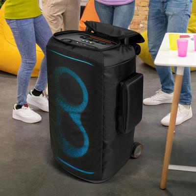 For JBL PartyBox 520 Portable Speaker Dust Case Zipper Closure Thicken Nylon Speaker Storage Bag Anti-Scratch for Outdoor Travel