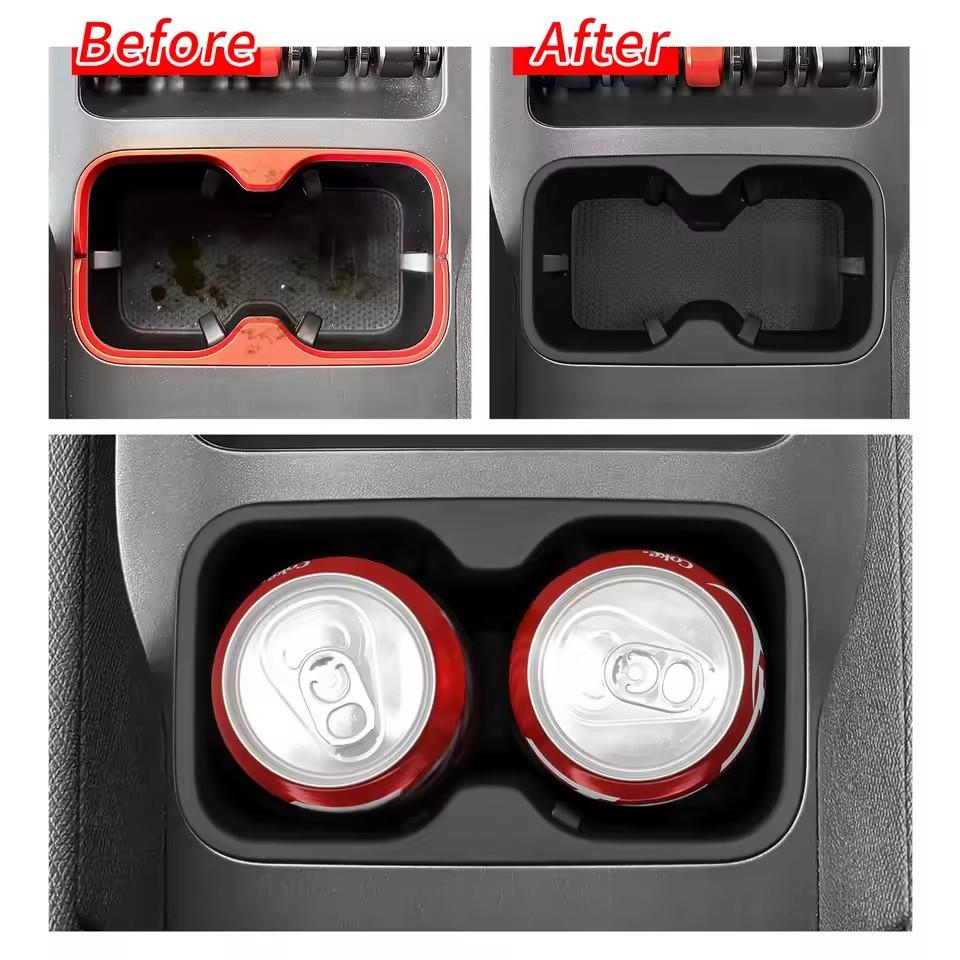 For BYD Shark 2025 2025 Cup Holder Storage Tray Shock-Absorbing Central Armrest Box Car Interior Accessories