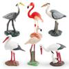 Desktop Flying Bird Models: Educational Flamingo, Heron & Crane Ornaments for Children