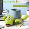 1 kreatives, lustiges Panik-Schildkröten-Untersetzer-Set für das Homeoffice, Tassenuntersetzer für Kaffee und Tee, Desktop-Dekoration, kreatives Geschenk