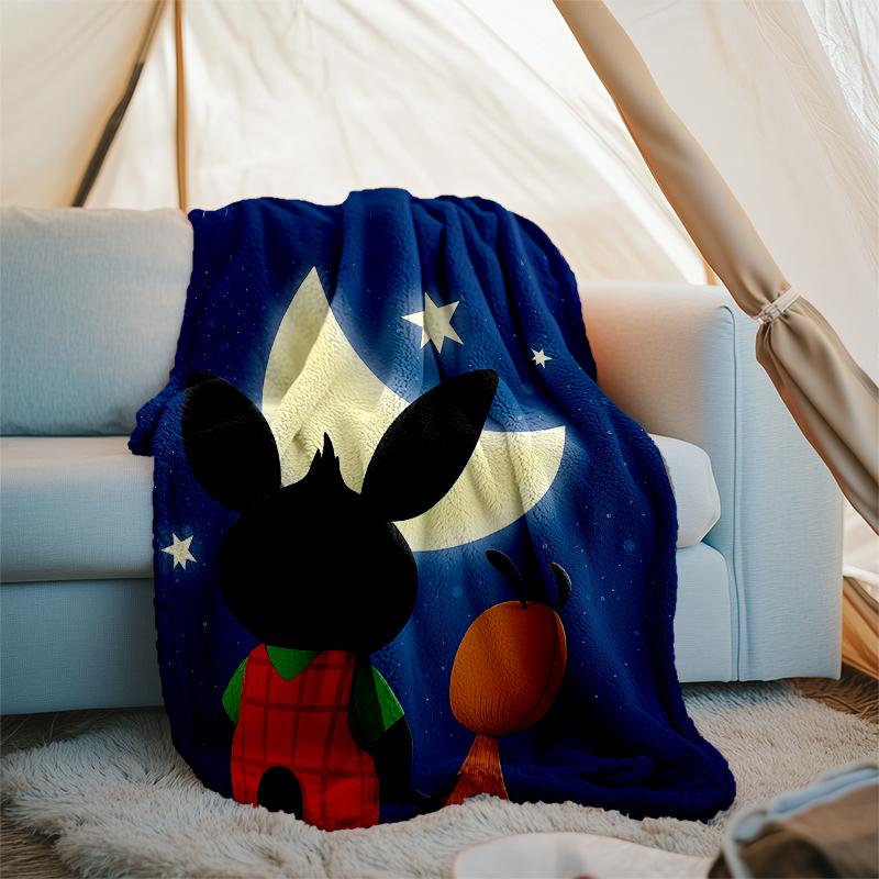 Bing printed throw blanket—soft,warm;versatile blanket for all seasons—perfect as &air-conditioning throw,nap blanket