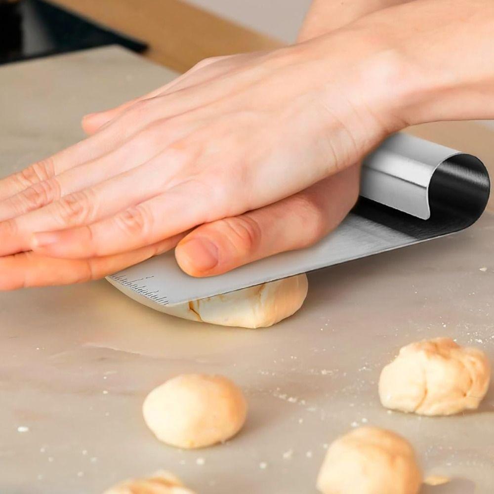 Abgestufte Teigschneider Edelstahl-Gebäckspatel Multifunktionaler Teigschaber Brot