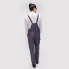 Work Bib Overalls Adjustable Shoulder Straps Pockets Jumpsuit Wide Leg Solid Color Coverall Multi-Pocket