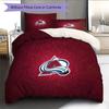 Colorado Avalanche Pattern Bedding Quilt Set  Home Decoration  Gift (1 * Duvet Cover + 2 * Pillowcase  Without Core)