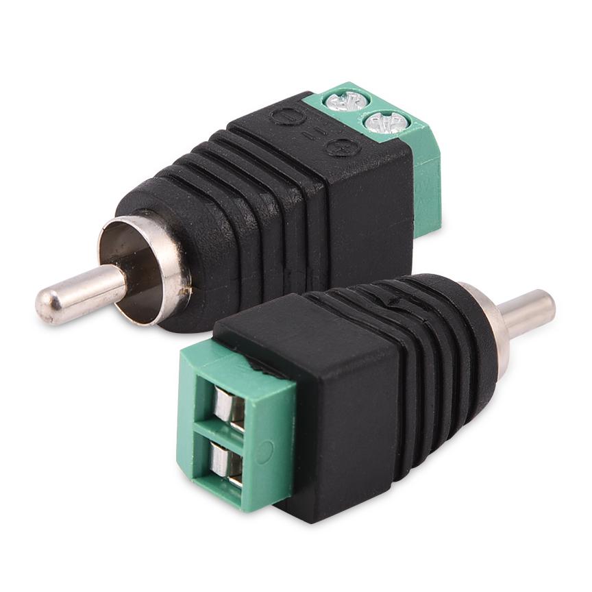 

15 шт. RCA штекер к AV винтовой клемме o Видео адаптер-разъем