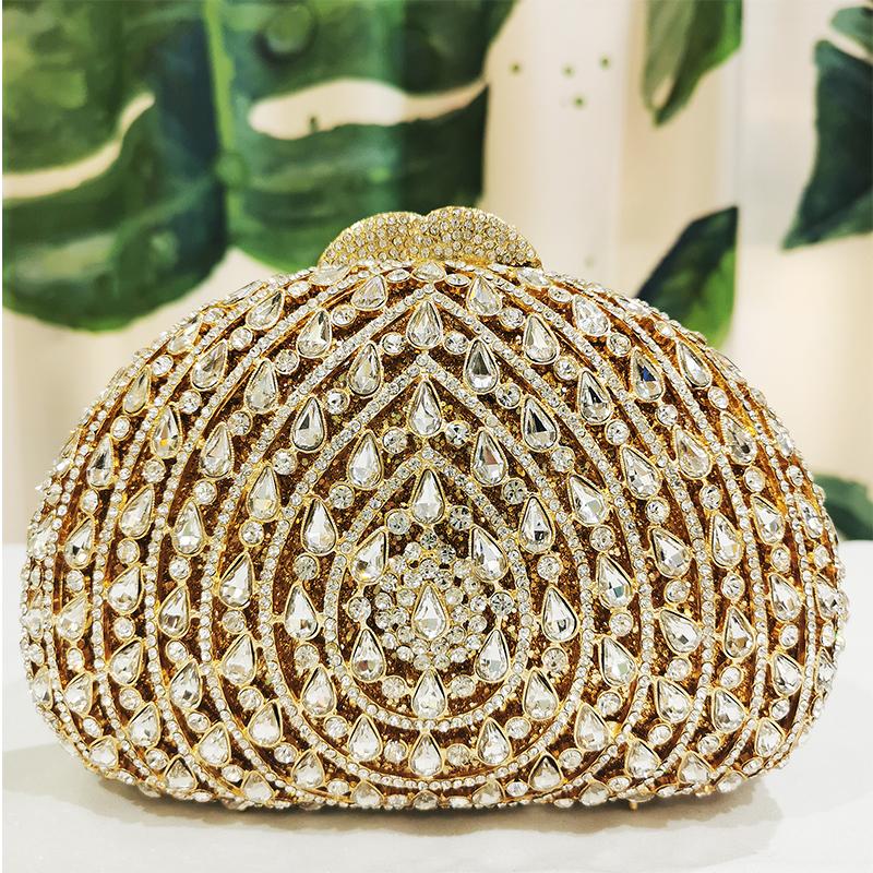 Rhinestone Evening Crystal Clutch Wedding Prom Purse Luxury Women’s Party Wedding Clutches Ladies Prom Bags Formal Clutches