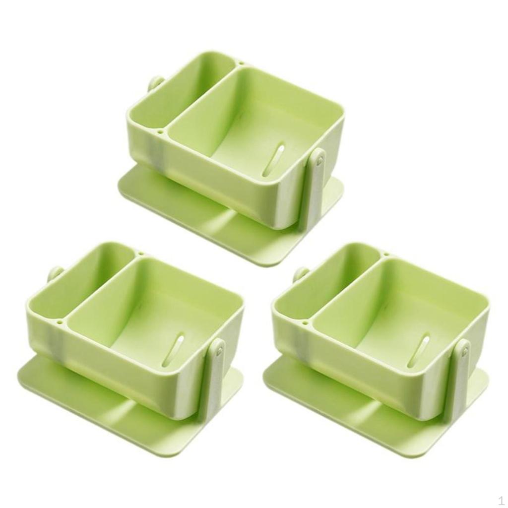 Rotating Makeup Sponge Holder, Breathable Organizer and Storage Box for Bathroom Vanity White 1