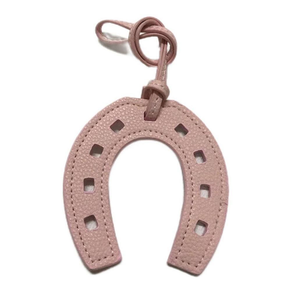 2PCS Fashion Key Chain Leather Purse Accessories Cute Horse Hoof  Pendant  School