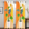 3D Abstract Art Geometric Design Flowers Simple Style Curtains 2 Panels Living Room Bedroom Window Curtain Decoration