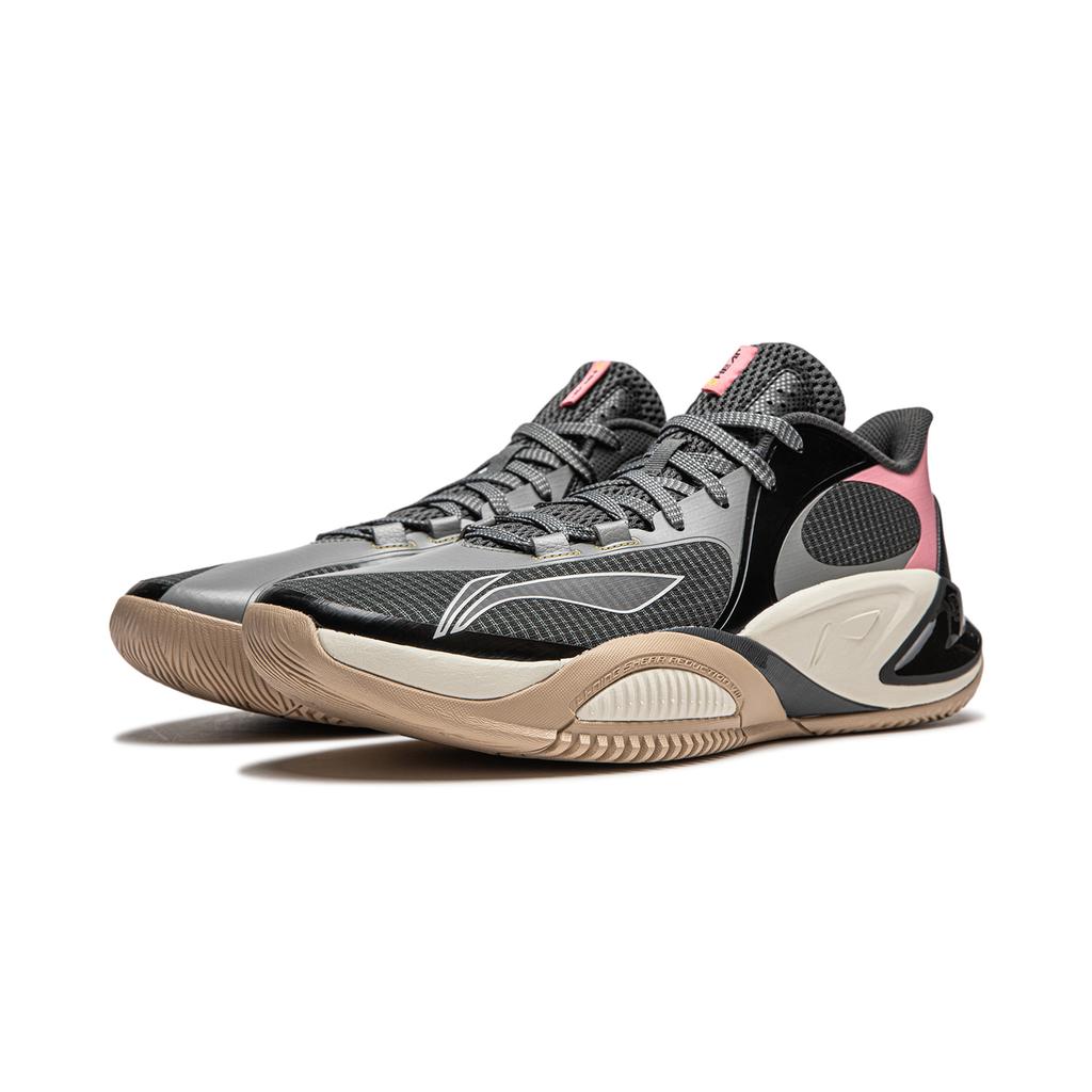 Li Ning Storm 8 Low Vestibilità Confortevole Supporto Stabile Antiscivolo Durevole Scarpe da Basket Basse Uomo sneaker Nero ABFU025-2