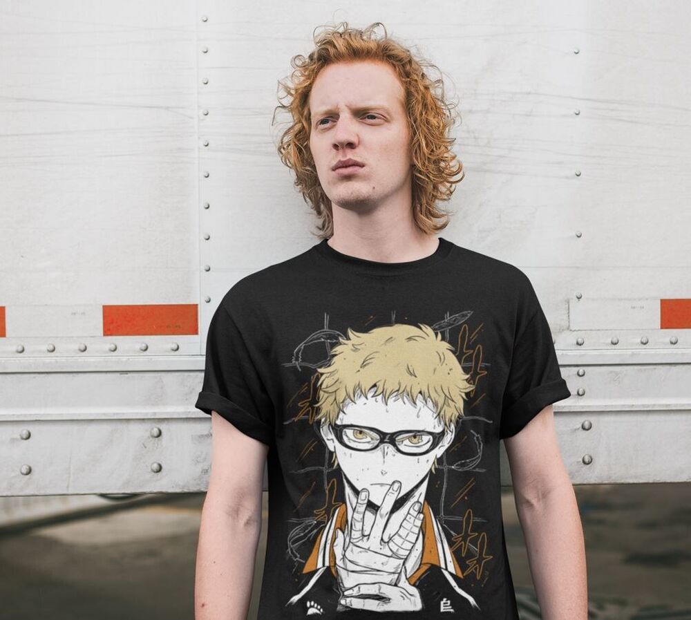 Haikyuu T-shirt Volleyball Kuroo Tetsurou Kozume Kenma Anime Shirt All Size