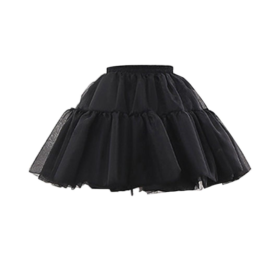 A-line Petticoat Crinoline Slips Wedding Accessories Short Organza Tutu Skirt 50s Vintage Puffy Underskirt Multi Layers