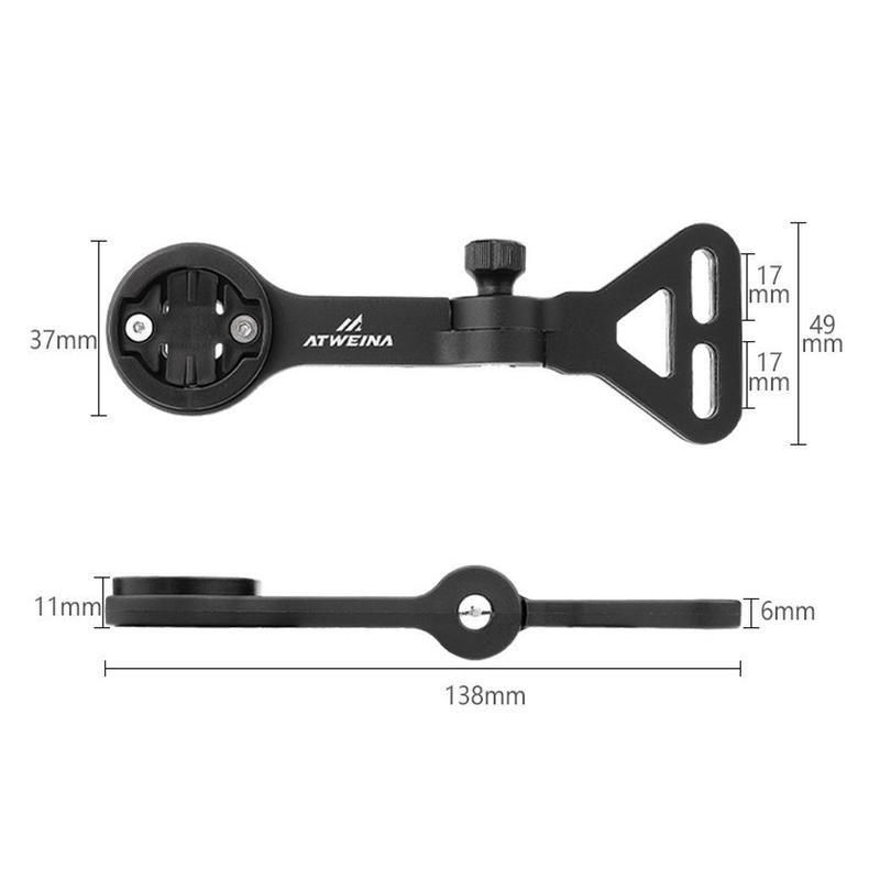 ATWEINA MTB Bicycle Watch Stand Adjustable Mountain Bike Aluminum Alloy Front Lamp Holder Riding Accessories